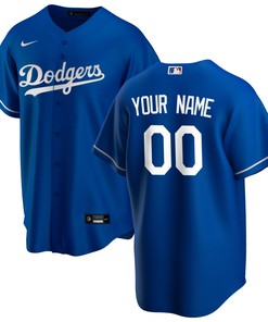 Los Angeles Dodgers Alternate Replica Custom Jersey Royal Custom Jerseys Mlb