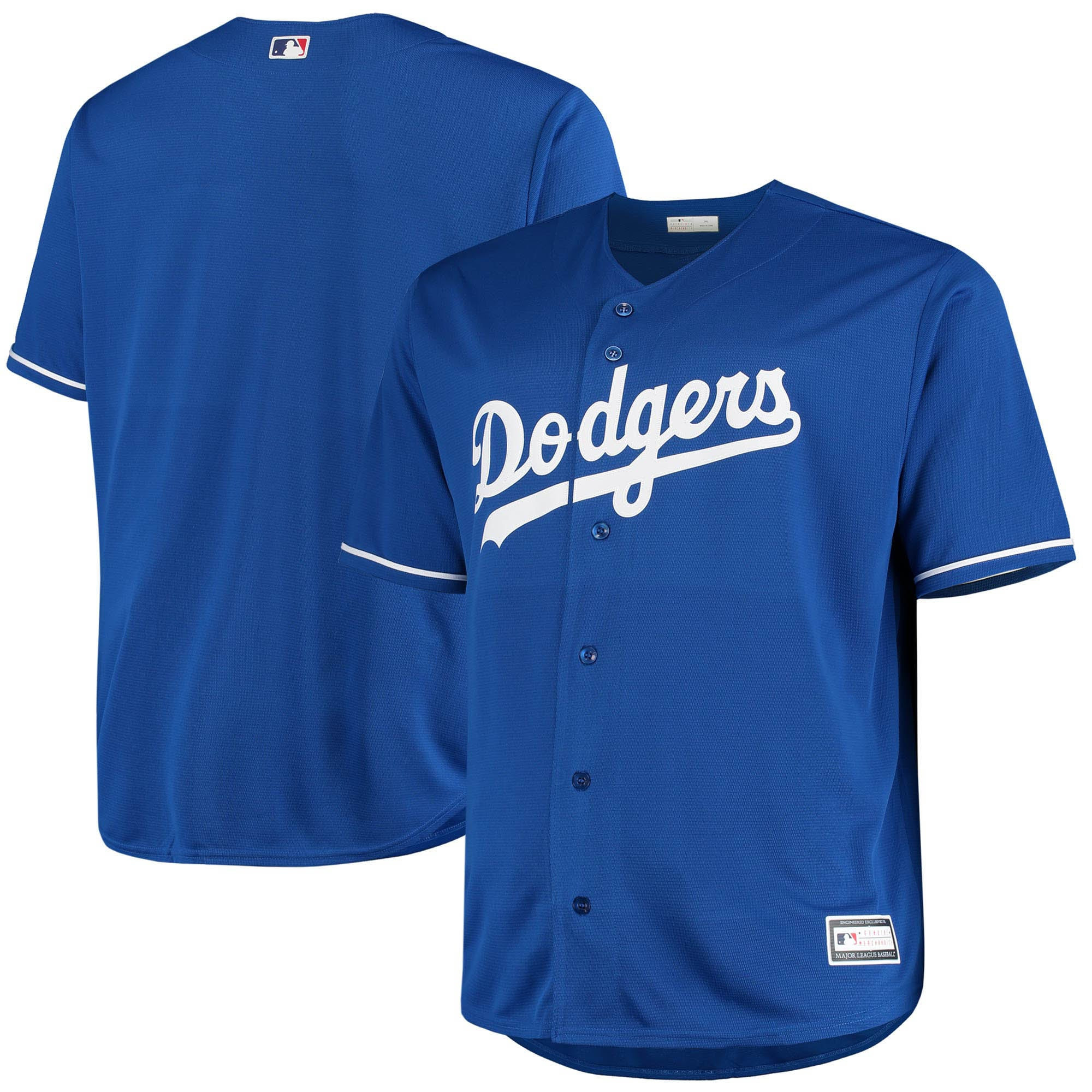 Los Angeles Dodgers Big And Tall Replica Alternate Team Jersey Royal Mlb