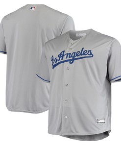 Los Angeles Dodgers Big And Tall Replica Team Jersey Gray Mlb