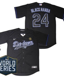 Los Angeles Dodgers Black Mamba Kobe Bryant #24 2020 Mlb New Arrival Dark Blue Jersey