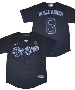 Los Angeles Dodgers Black Mamba Kobe Bryant #8 2020 Mlb Navy Blue Jersey