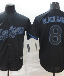 Los Angeles Dodgers Black Mamba Tribute Kobe Bryant #8 2020 Mlb Black Jersey