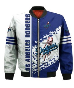 Los Angeles Dodgers Bomber Jacket Quarter Style - MLB