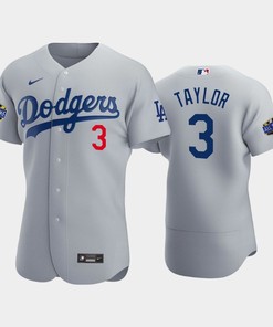 Los Angeles Dodgers Chris Taylor 3 Alternate Gray 2022-23 All-Star Game Jersey