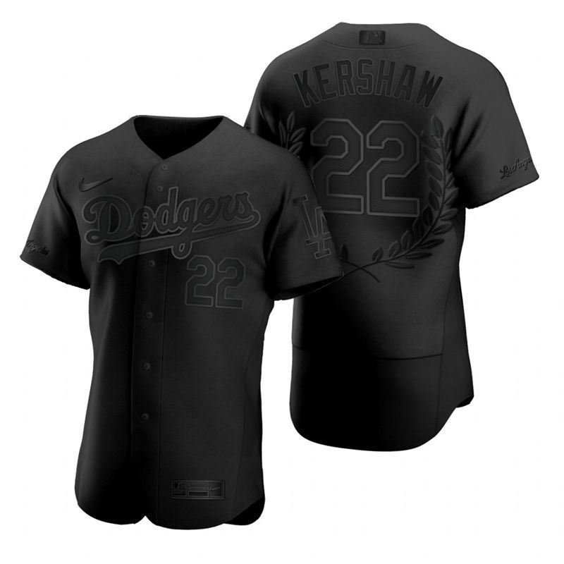 Los Angeles Dodgers Clayton Kershaw #22 2020 Mlb Black Jersey