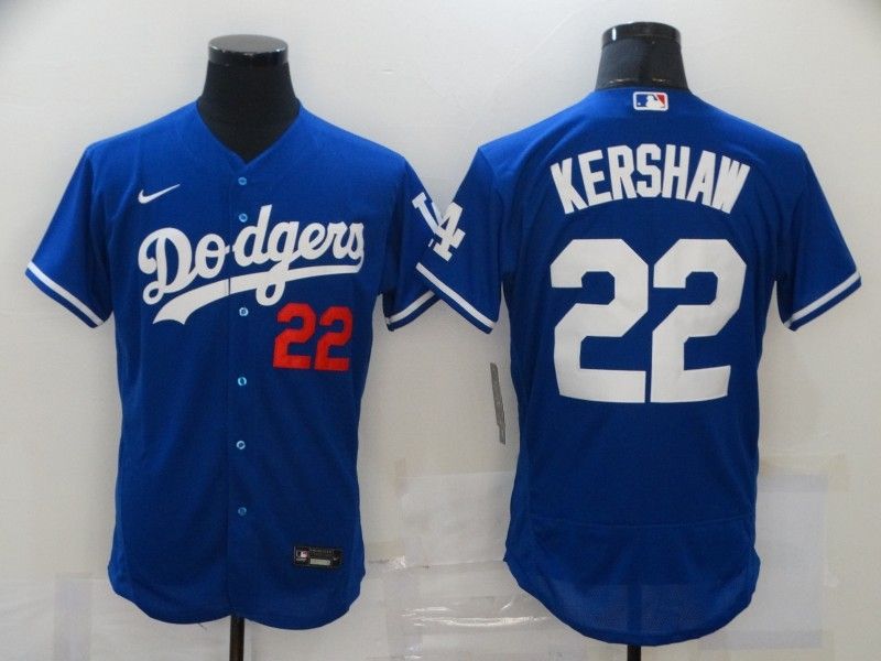 Los Angeles Dodgers Clayton Kershaw #22 2020 Mlb Navy Blue Jersey