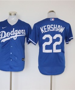 Los Angeles Dodgers Clayton Kershaw #22 2020 Mlb Navy Blue Jersey