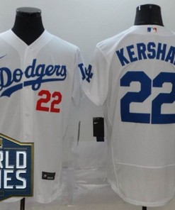 Los Angeles Dodgers Clayton Kershaw #22 2020 Mlb White Jersey