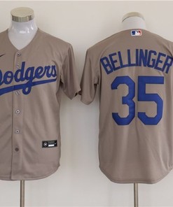 Los Angeles Dodgers Cody Bellinger #35 2020 Mlb Grey Jersey