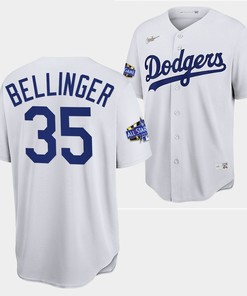 Los Angeles Dodgers Cody Bellinger White Jersey 35 2022-23 All-Star Uniform
