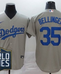 Los Angeles Dodgers Cody Bellinger#35 2020 Mlb Grey Jersey