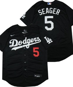 Los Angeles Dodgers Corey Seager #5 2020 Mlb Black Jersey