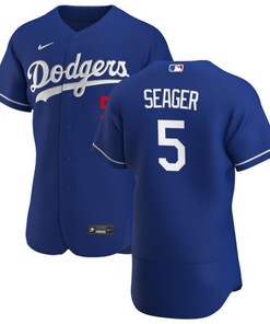 Los Angeles Dodgers Corey Seager #5 2020 Mlb Navy Blue Jersey