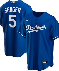 Los Angeles Dodgers Corey Seager #5 2020 Mlb Navy Blue Jersey