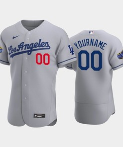 Los Angeles Dodgers Custom 00 Road Gray 2022-23 All-Star Game Jersey