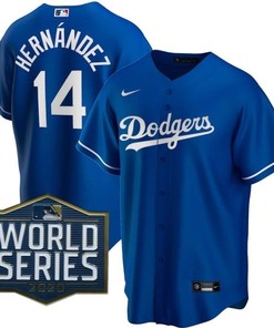 Los Angeles Dodgers Enrique Hernandez #14 2020 Mlb Blue Jersey