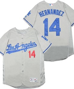 Los Angeles Dodgers Enrique Hernandez #14 2020 Mlb Silver Jersey