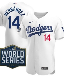 Los Angeles Dodgers Enrique Hernandez #14 2020 Mlb White Jersey