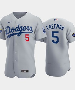 Los Angeles Dodgers Freddie Freeman 5 Alternate Gray 2022-23 All-Star Game Jersey