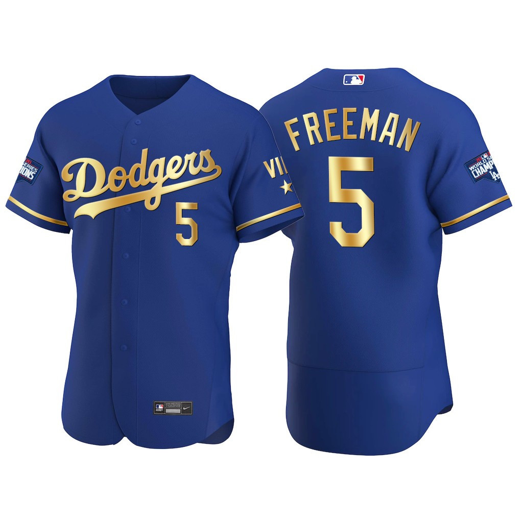 Los Angeles Dodgers Freddie Freeman 5 Mlb 2021 All-star Game Royal Jersey Gift For Dodgers Fans