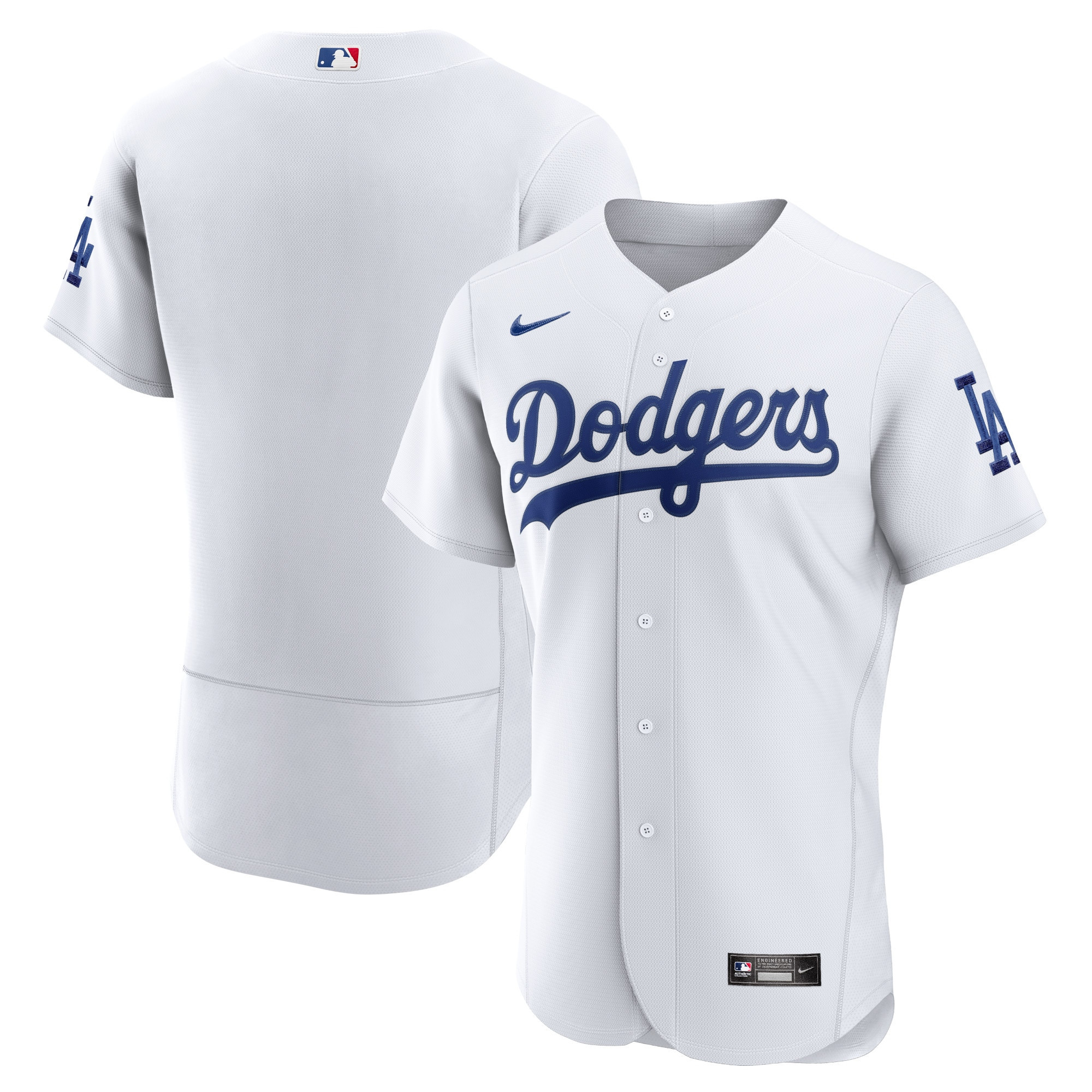 Los Angeles Dodgers Home Authentic Team Jersey White Mlb