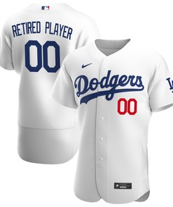 Los Angeles Dodgers Home Pick-a-player Retired Roster Authentic Jersey - White Custom Jerseys Mlb