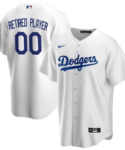 Los Angeles Dodgers Home Pick-a-player Retired Roster Replica Jersey - White Custom Jerseys Mlb