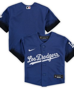 Los Angeles Dodgers Infant 2021 Mlb City Connect Replica Jersey - Royal
