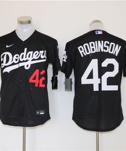 Los Angeles Dodgers Jackie Robinson #42 2020 Mlb Black Jersey