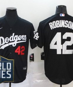 Los Angeles Dodgers Jackie Robinson #42 2020 Mlb Black Jersey