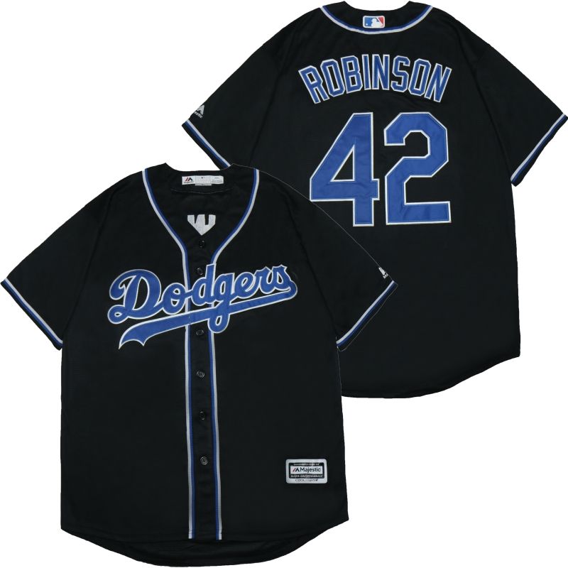Los Angeles Dodgers Jackie Robinson #42 2020 Mlb Black Jersey