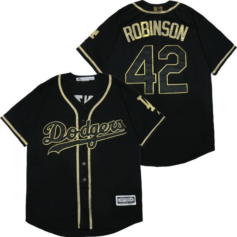 Los Angeles Dodgers Jackie Robinson #42 2020 Mlb Black Jersey A2
