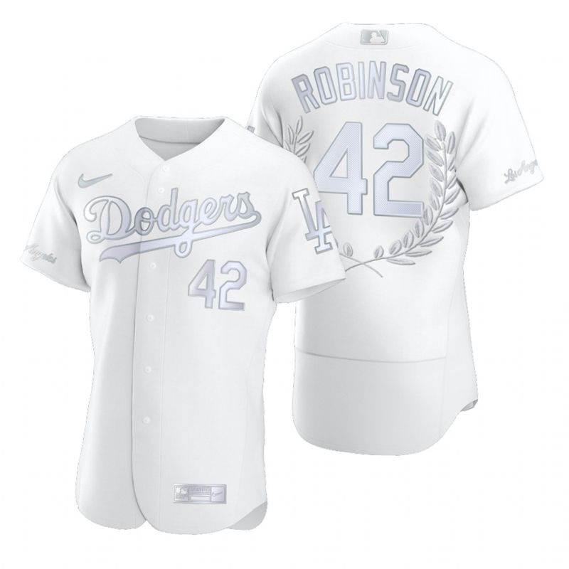 Los Angeles Dodgers Jackie Robinson #42 2020 Mlb White Jersey