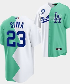 Los Angeles Dodgers JoJo Siwa 2022-23 All-Star Celebrity Softball Game 23 White Green Jersey