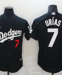 Los Angeles Dodgers Julio Urias #7 2020 Mlb Black Jersey