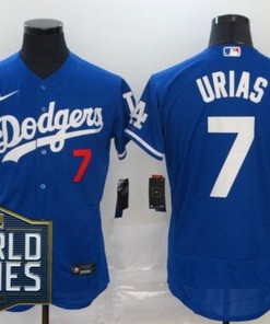 Los Angeles Dodgers Julio Urias #7 2020 Mlb Blue Jersey