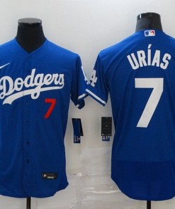 Los Angeles Dodgers Julio Urias #7 2020 Mlb Blue Jersey
