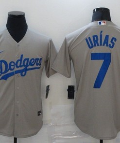 Los Angeles Dodgers Julio Urias #7 2020 Mlb Grey Jersey