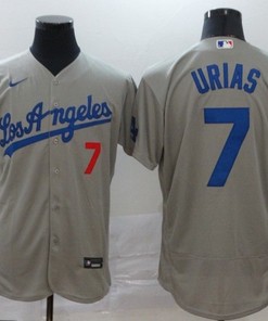 Los Angeles Dodgers Julio Urias #7 2020 Mlb Grey Jersey