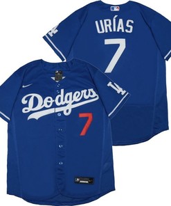 Los Angeles Dodgers Julio Urias #7 2020 Mlb Navy Blue Jersey