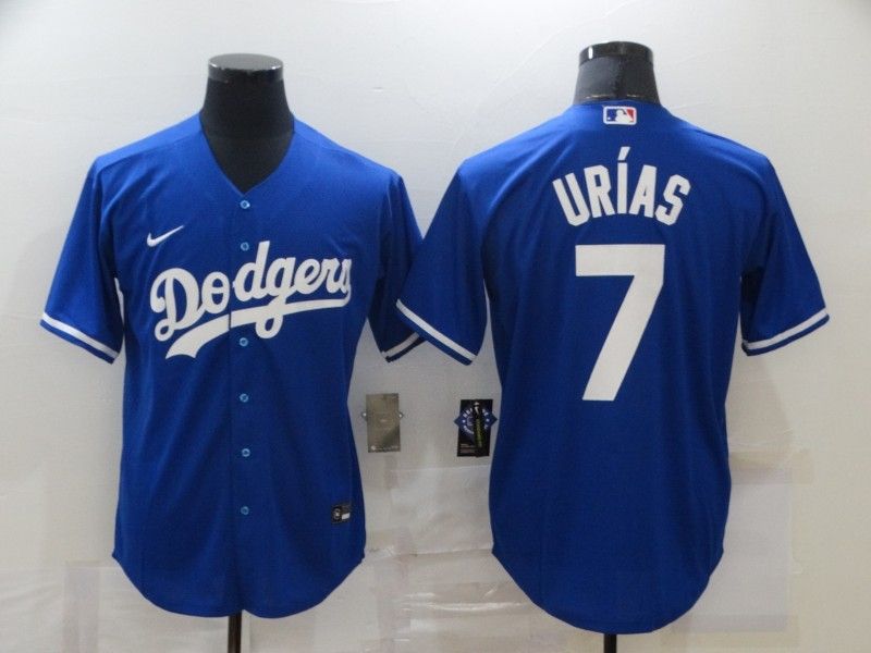 Los Angeles Dodgers Julio Urias #7 2020 Mlb Navy Blue Jersey