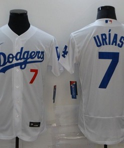Los Angeles Dodgers Julio Urias #7 2020 Mlb White Jersey