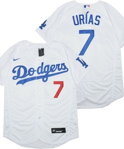Los Angeles Dodgers Julio Urias #7 2020 Mlb White Jersey