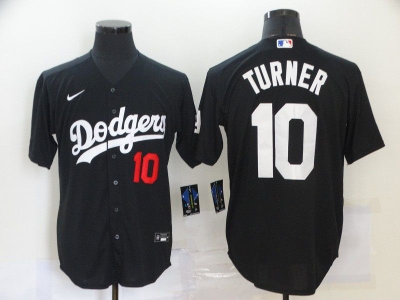 Los Angeles Dodgers Justin Turner #10 2020 Mlb Black Jersey