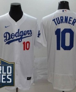 Los Angeles Dodgers Justin Turner #10 2020 Mlb White Jersey