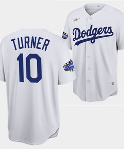 Los Angeles Dodgers Justin Turner White Jersey 10 2022-23 All-Star Uniform
