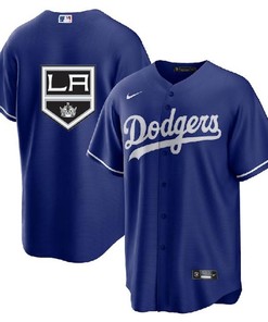 Los Angeles Dodgers Kings Royal Cool Base Stitched Jersey