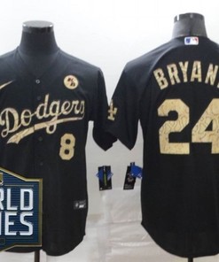 Los Angeles Dodgers Kobe Bryant #24 2020 Mlb Black Jersey