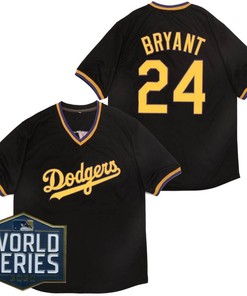 Los Angeles Dodgers Kobe Bryant #24 2020 Mlb Black Jersey