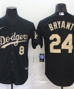 Los Angeles Dodgers Kobe Bryant #24 2020 Mlb Black Jersey